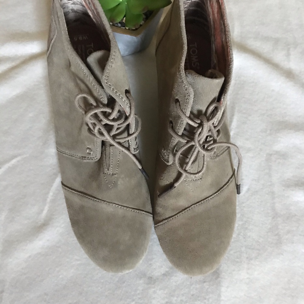 TOMS kala women’s lace-up boots desert Taupe - Picture 3 of 8